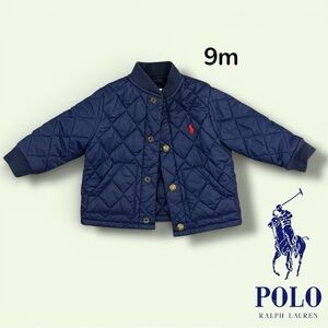 Ralph Lauren Blue Quilted Baby Jacket
